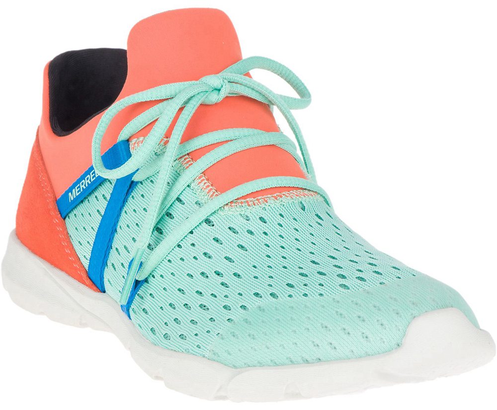 Merrell Sneakers Dame - Flora Kindred - Mintgrønne/Orange - HJG170582